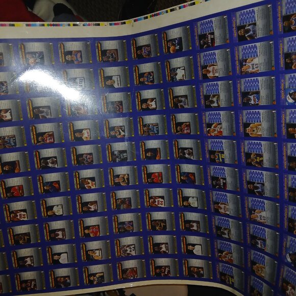 1993-94 1995 topps finest refractor? basketball uncut sheet (2) shaqs - Picture 9 of 10